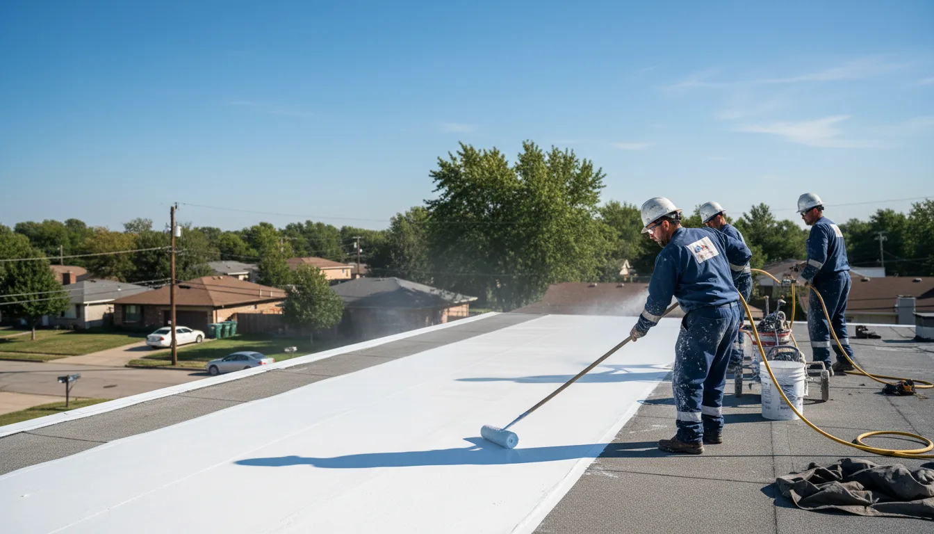 Commercial roof coating in Woods Hole, MA near me
